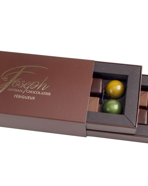 COFFRET 20 CHOCOLAT 100% NOIR - 140G