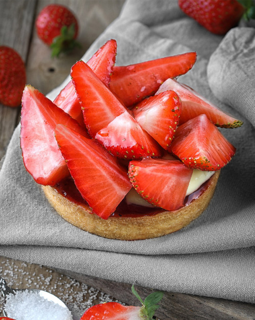 Tarte aux fraises 4 Pers