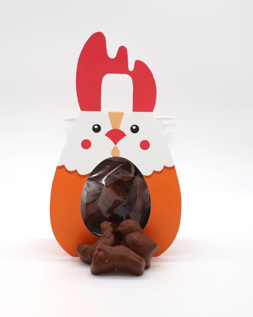  FRITURE FERME ET MER  PRALINÉ CHOCOLAT LAIT - 100G